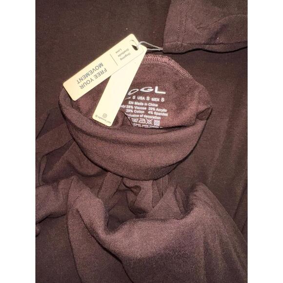 OGL Womens Midi Dress Size S Ruby Berry Turtleneck A-Line Heat-Tech Warm - Picture 3 of 4